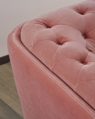 Picture of Divani Casa Aiken - Modern Salmon Velvet Loveseat 