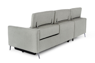 Picture of Divani Casa Lupita - Modern Grey Fabric Left Facing Sectional Sofa