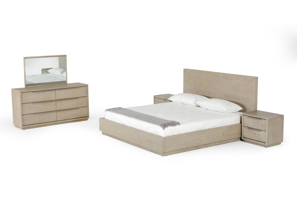 Picture of Modrest Samson - Contemporary Grey and Silver Bed