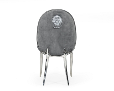 Picture of Modrest Vince - Glam Grey Velvet Dining Chair Set of 2