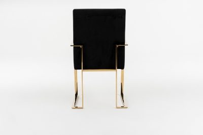 Picture of Modrest Fowler - Modern Black Velvet Dining Chair