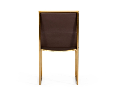 Picture of Modrest Dalton - Modern Brown Leatherette Dining Chair (Set of 2)