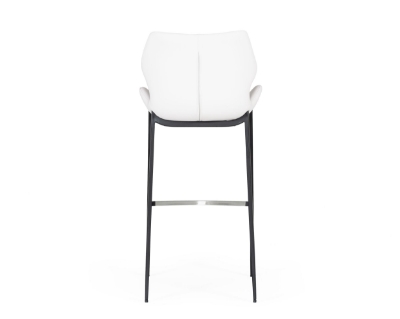 Picture of Modrest Ithaca - Modern White Leatherette Bar Stool (Set of 2)