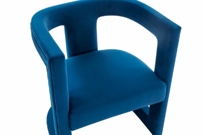 Picture of Modrest Kendra - Modern Blue Fabric Accent Chair