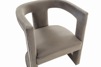 Picture of Modrest Kendra - Modern Grey Fabric Accent Chair