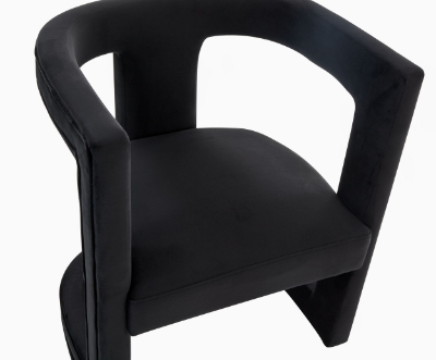 Picture of Modrest Kendra - Modern Black Fabric Accent Chair