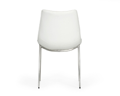 Picture of Modrest Frasier - Modern White Eco-Leather Dining Chair (Set of 2)