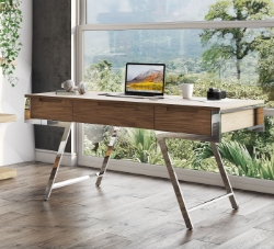 Picture of Modrest Dessart - Modern Walnut Veneer Desk