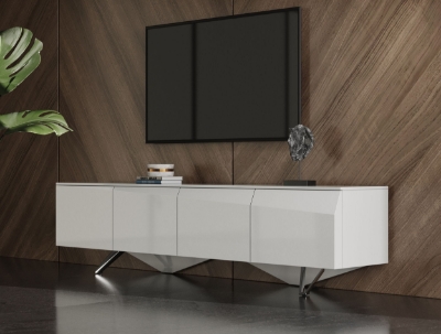 Picture of Modrest Columbia - Modern White TV Stand