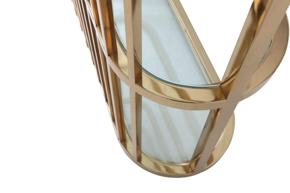 Picture of Modrest Doral - Clear Glass & Gold Shelf