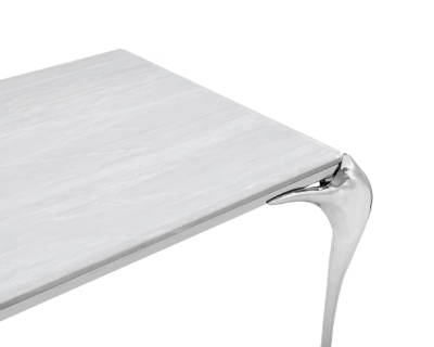 Picture of Modrest Vince - Modern Faux Marble & Stainless Steel Dining Table