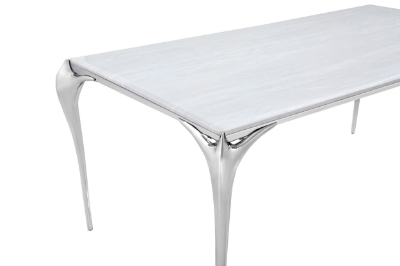 Picture of Modrest Vince - Modern Faux Marble & Stainless Steel Dining Table