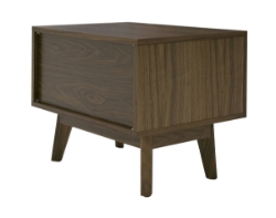 Picture of Modrest Abelard - Mid-century Walnut Nightstand