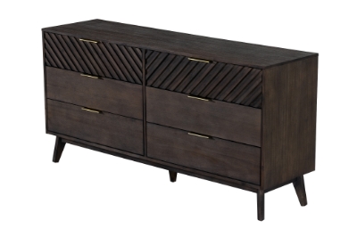 Picture of Modrest Daisy Mid-Century Dark Acacia Dresser