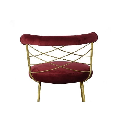 Picture of Modrest Dakin - Modern Glam Red & Gold Barstool