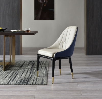 Picture of Modrest Marco - Modern Glam Beige & Blue Dining Chair