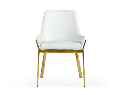 Picture of Modrest Ganon - Modern White & Gold Dining Chair