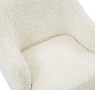 Picture of Modrest Masha Modern Off White Sherpa Accent Chair