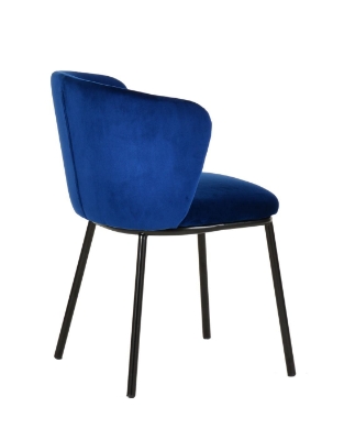 Picture of Modrest Bessie - Modern Blue Velvet Dining Chair (Set of 2)