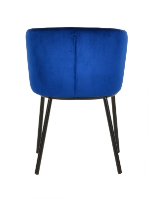 Picture of Modrest Bessie - Modern Blue Velvet Dining Chair (Set of 2)