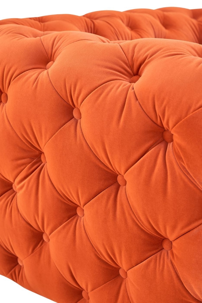 Picture of Divani Casa Delilah - Modern Orange Fabric Loveseat