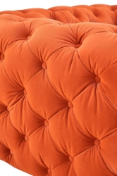 Picture of Divani Casa Delilah - Modern Orange Fabric Loveseat