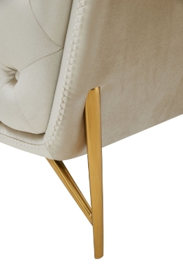 Picture of Divani Casa Stella - Transitional Beige Velvet Chair