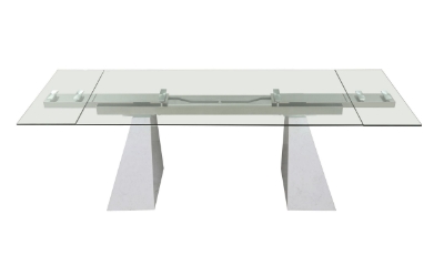 Picture of Modrest Latrobe - Modern Extendable Quartz Stone & Glass Dining Table