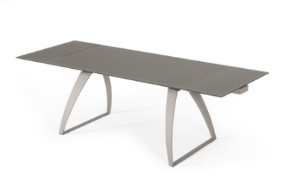 Picture of Modrest Pittson - Modern Extendable Grey Glass Dining Table