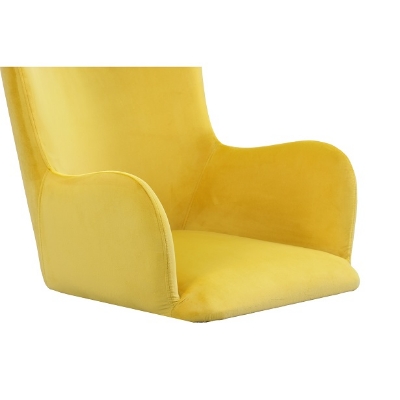 Picture of Modrest Barrett - Modern Yellow Velvet Dining Chair