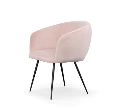 Picture of Modrest Luzerne - Modern Pink Velvet Dining Chair