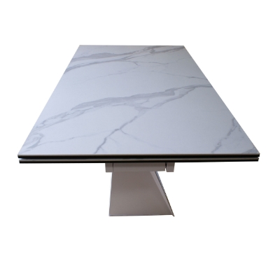 Picture of Modrest Fritz - Modern White Extendable Ceramic Dining Table