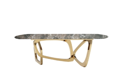 Picture of Modrest Colton - Modern Brown & Gold Dining Table