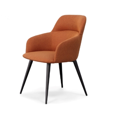 Picture of Modrest Scranton - Modern Orange & Black Dining Chair