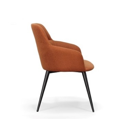 Picture of Modrest Scranton - Modern Orange & Black Dining Chair