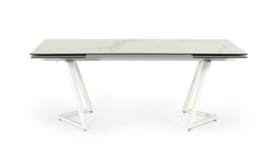 Picture of Modrest Farrell - Modern White Ceramic Extendable Dining Table