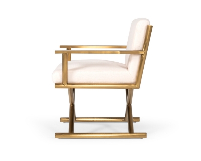 Picture of Modrest Haxtun - Modern Cream Sherpa Accent Chair