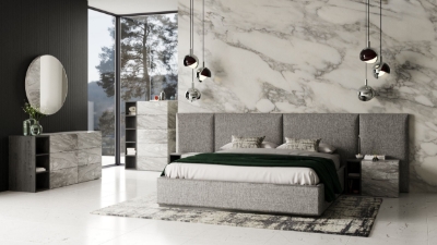 Picture of Nova Domus Maranello - Modern Grey Bed Set