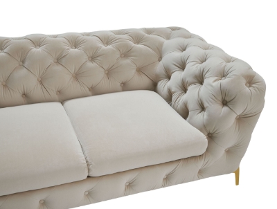 Picture of Divani Casa Sheila - Transitional Beige Fabric Loveseat