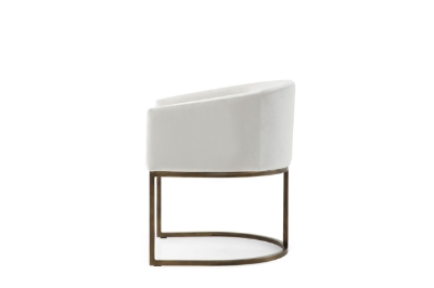 Picture of Modrest Elisa - Modern Beige Velvet & Brass Dining Chair