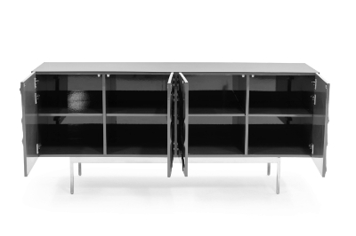 Picture of Modrest Gwen - Modern Grey High Gloss Buffet