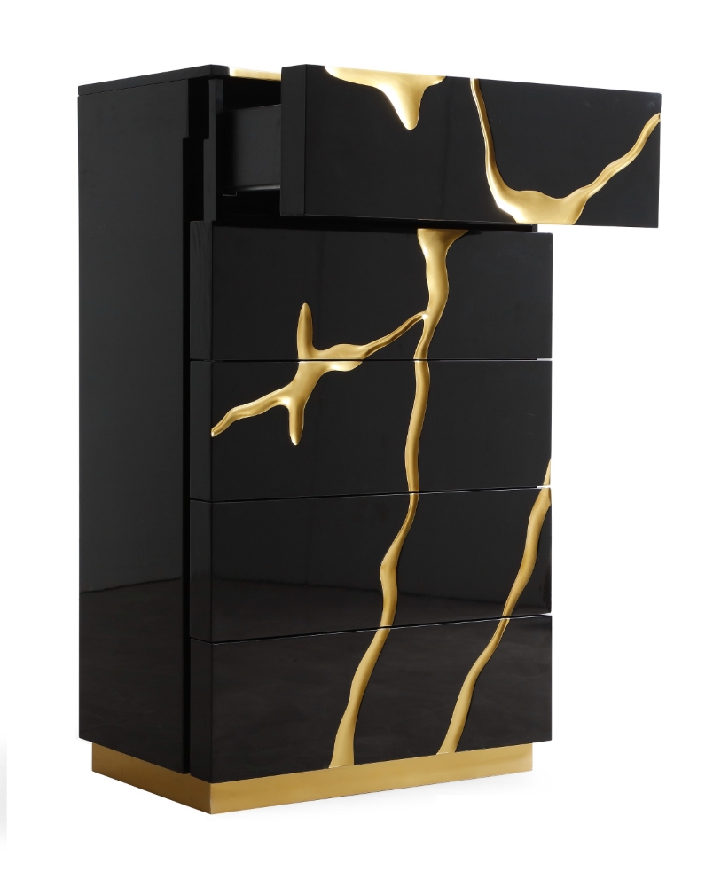 Picture of Modrest Aspen - Modern Black and Gold Chest