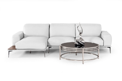 Picture of Lamod Italia Villeneuve - Modern White Italian Left Facing Sectional Sofa