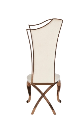 Picture of Modrest Bonnie - Beige Velvet & Rose Gold Dining Chair (Set of 2)