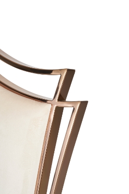 Picture of Modrest Bonnie - Beige Velvet & Rose Gold Dining Chair (Set of 2)