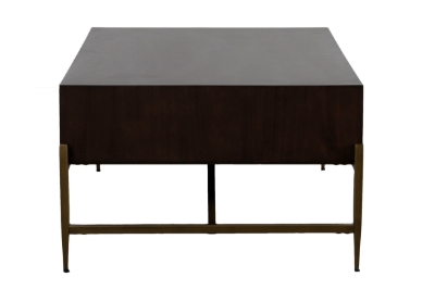 Picture of Modrest Shane - Modern Acacia & Brass Coffee Table