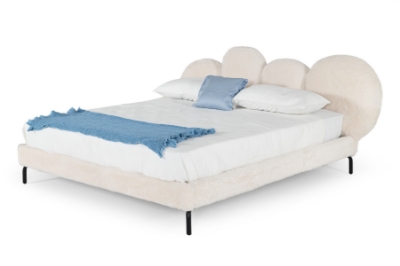 Picture of Modrest Destiny - Contemporary White Sherpa Bubble Bed