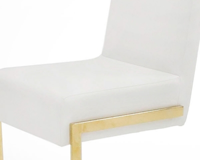 Picture of Modrest Batavia - Modern White & Gold Dining Chair (Set of 2)