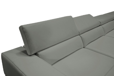 Picture of Divani Casa Pella - Modern Grey Italian Leather U Shaped Sectional Sofa