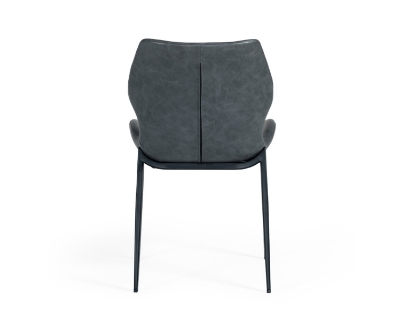 Picture of Modrest Instone - Industrial Dark Grey Eco-Leather Dining Chair (Set of 2)